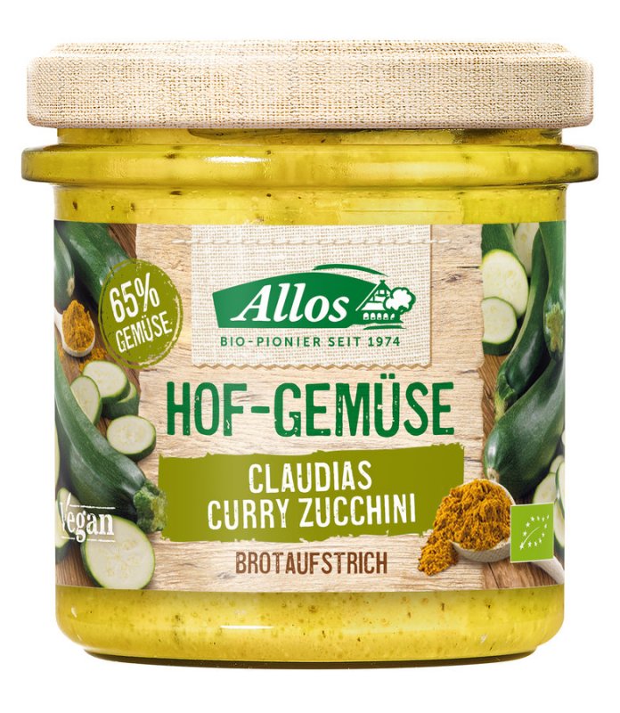 Allos - Hofgemüse Claudias Curry Zucchini bio 135g