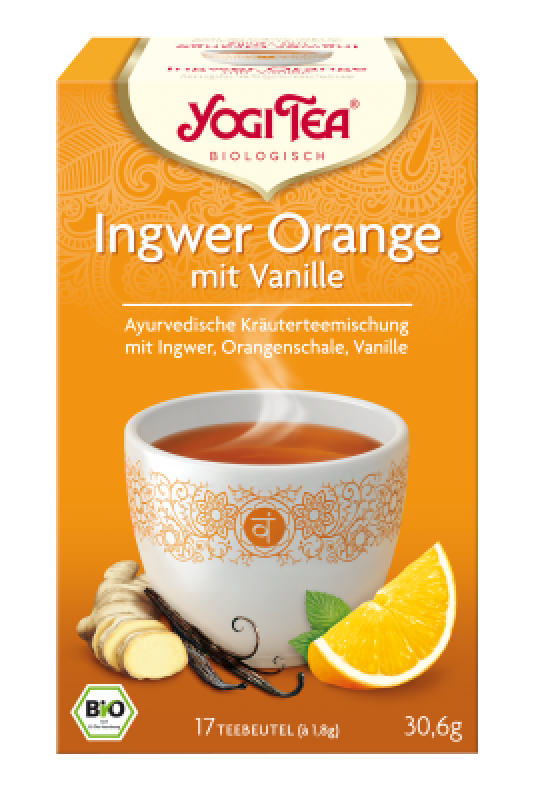Yogi Ingwer Orange mit Vanille 17 Teebeutel Bio