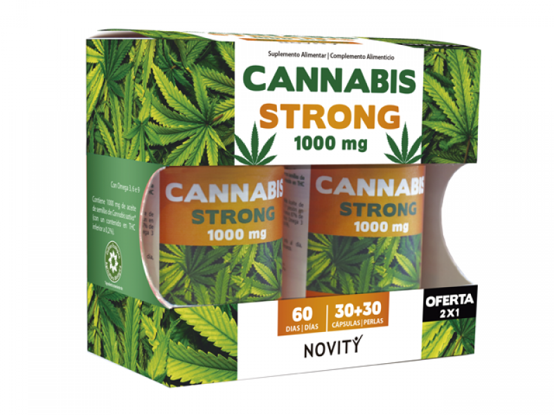 Cannabis Strong (CBD) 1000 MG 30 + 30 PERLEN