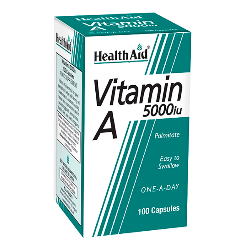 HealthAid Vitamin A 5000iu 100 Kapseln