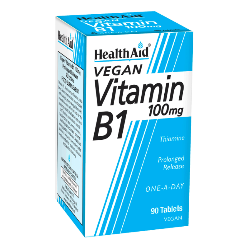 HealthAid Vitamin B1 100mg (Thiamin) 90 Tablets