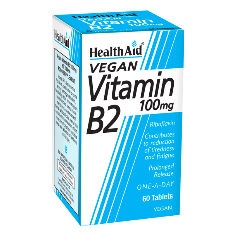 HealthAid Vitamin B2 100 mg (Riboflavin) 60er Tabletten