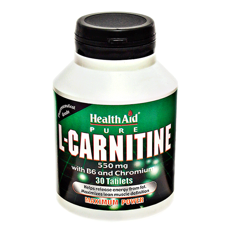 HealthAid L-Carnitine 550mg + Vitamin B6+ Chromium