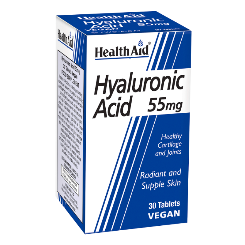 HealthAid Hyaluronic Acid Tablets Supplements 55mg