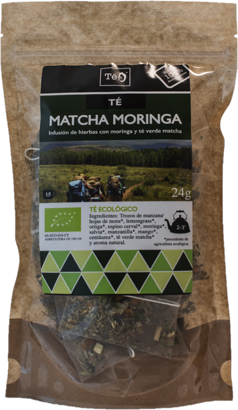 Organic Matcha Moringa tea 15 organic bags