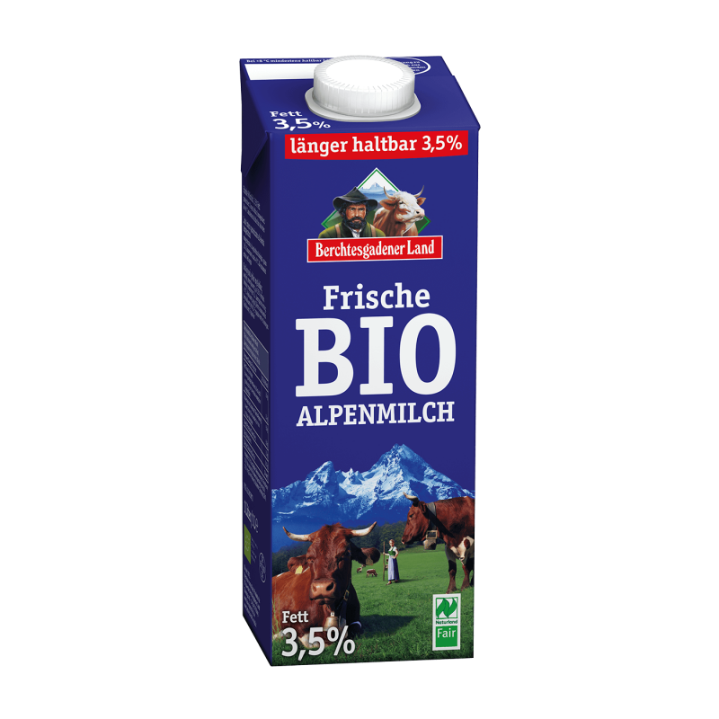 Frische Bio-Alpenmilch 1 L