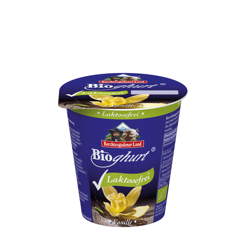 Organic yogurt with vanilla lactose free 150 gr.