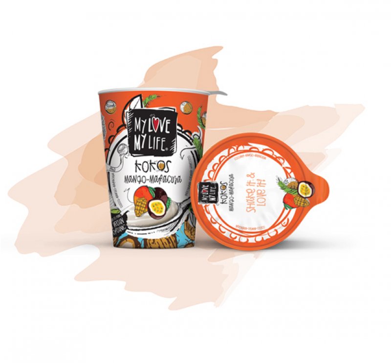 Bio Kokos Joghurtalternative Mango-Maracuja 180 gr.