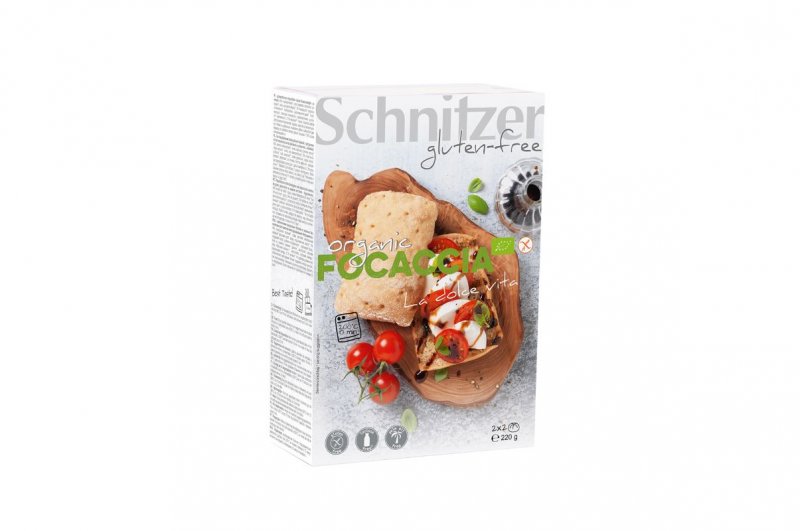 Organic Focaccia Gluten Free 4 x 55 gr.