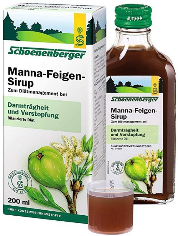 Schoenenberger Manna-Feigen-Sirup bei Darmträgheit und Verstopfung 200 ml