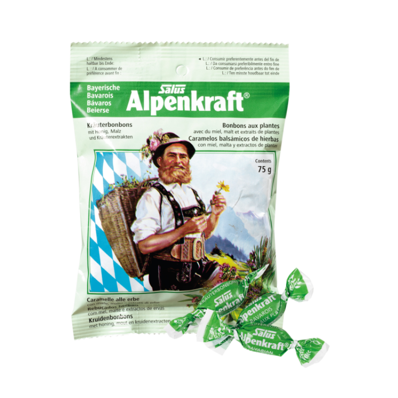 Salus Bavarian Alpenkraft herbal candies 75 gr.