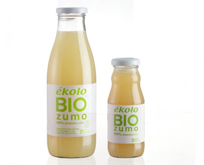 Organic APPLE AND KIWI Juice 100% pressed 750 ml