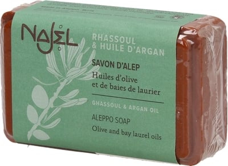 Aleppo soap with argan oil & rhassoul 100 gr.