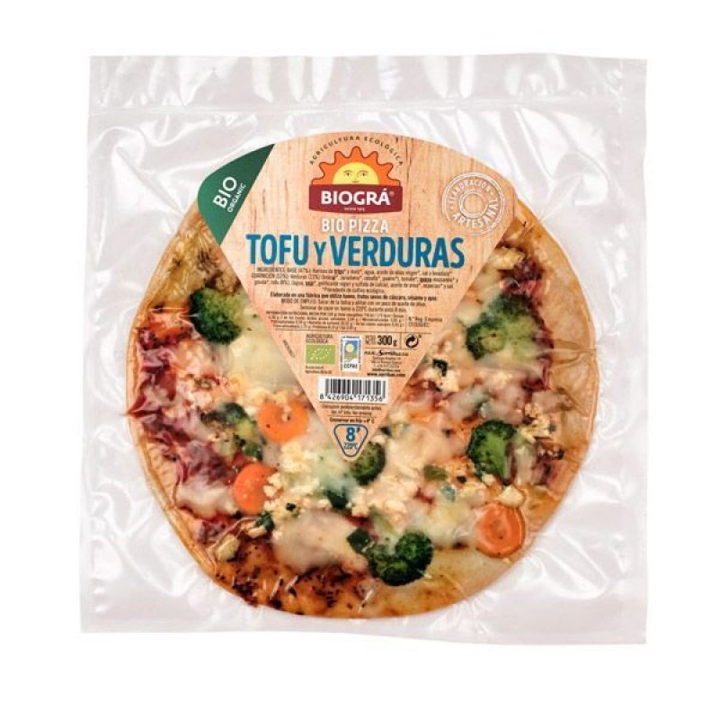 Bio Pizza mit GEMÜSE UND TOFU vegetarisch
