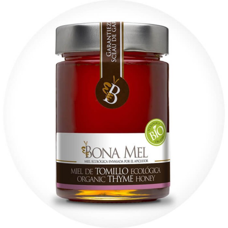 Organic thyme honey (Miel de Tomillo) 450 gr.