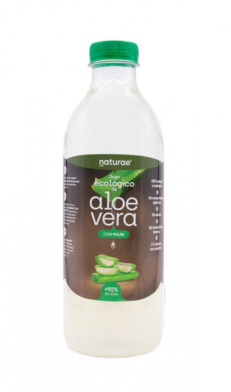 Organischer Aloe Vera Saft mit Zellstoff 1 L