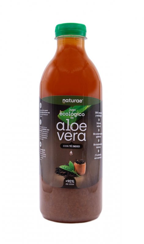 Organic aloe vera juice with tea 1 L