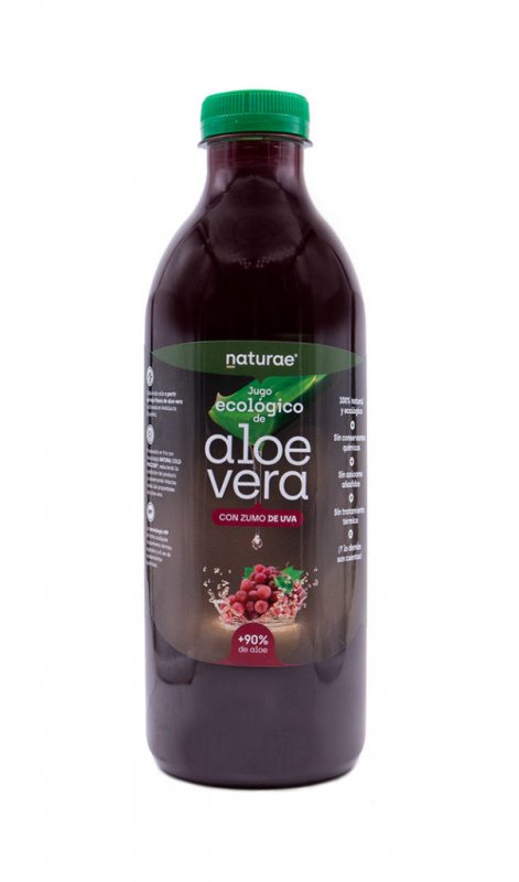 Organic aloe vera juice with grapes 1 liter