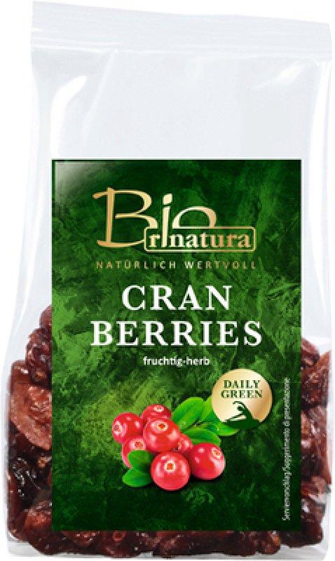 Bio Rinatura Cranberries gesüsst Bio 100 gr.