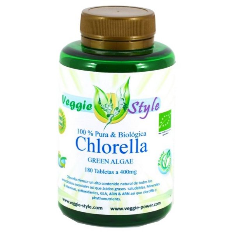 Chlorella 400 mg 180 Tabletten von Veggie Style
