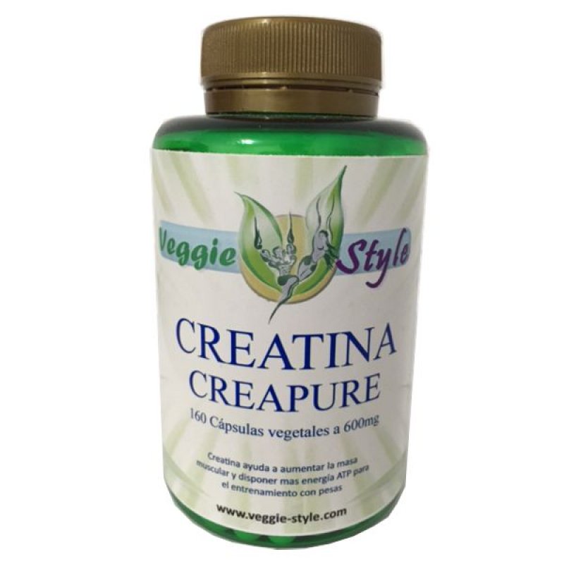 Kreatin Creapure 600 mg 160 Kapseln im Veggie Style Bio