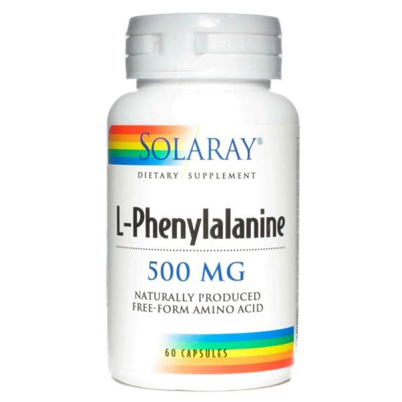 Solaray DL-Phenylalanine 500 mg 60 Veggie Capsulas