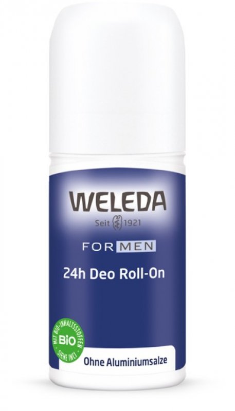 FOR MEN 24h deodorant roll-on 50 ml Weleda