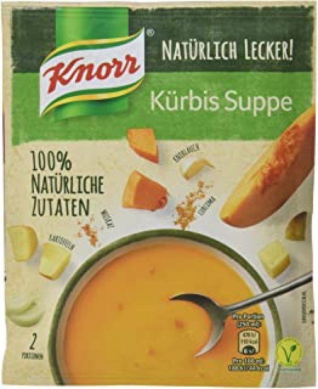 KNORR Feinschmecker Kürbiscreme Suppe