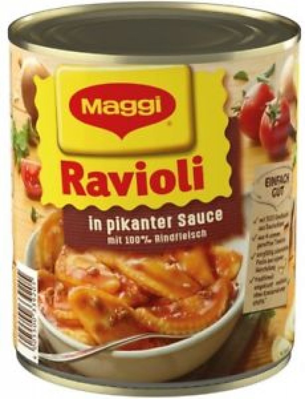 MAGGI ravioli in a spicy sauce