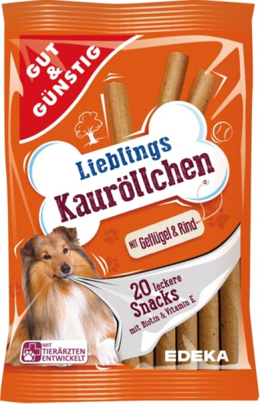 GUT&GÜNTIG Favourite Kauröllchen with poultry & beef 