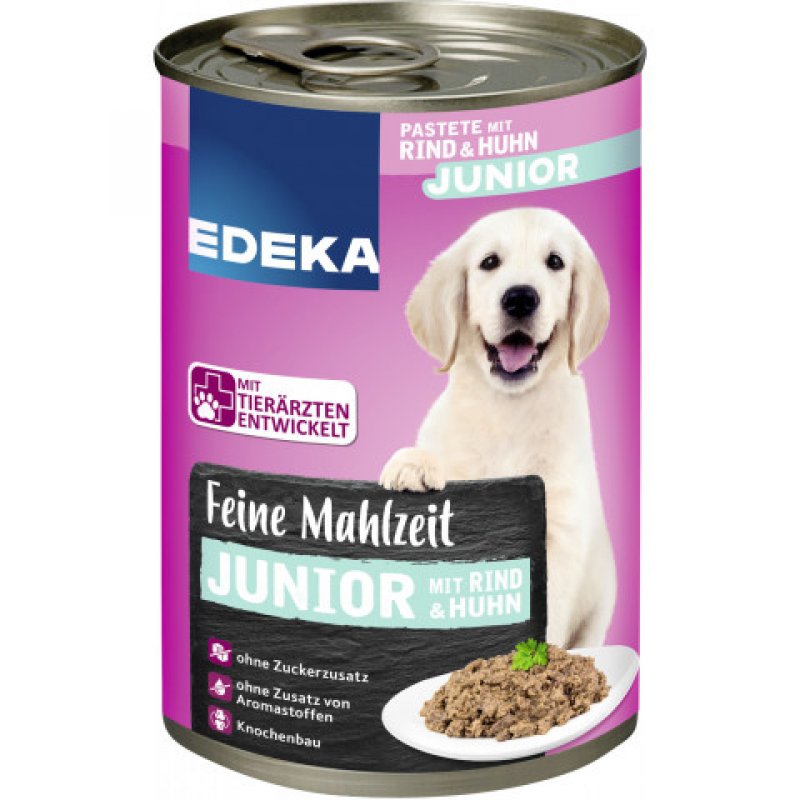 EDEKA dog food Fine meal with beef and chicken 400G 