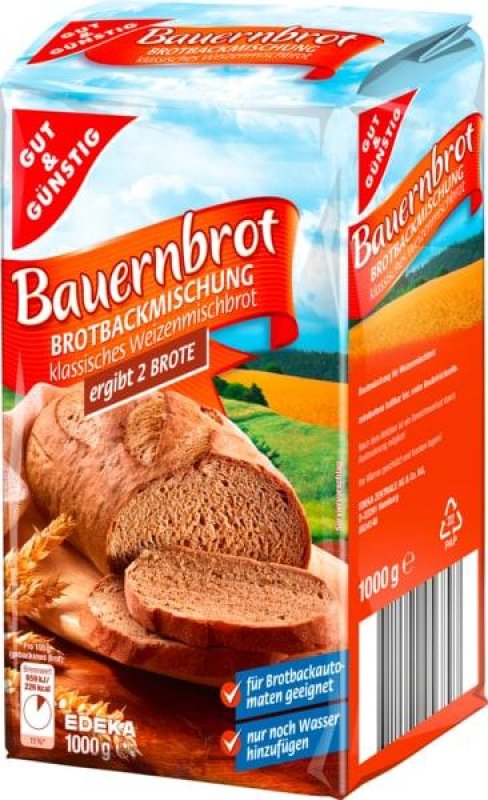 Mezcla de pan GUT & GÜNSTIG pan del agricultor 1 KG