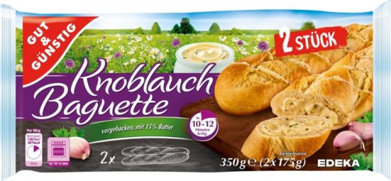 GUT&GÜNSTIG Knoblauch-Baguette 350 gr.