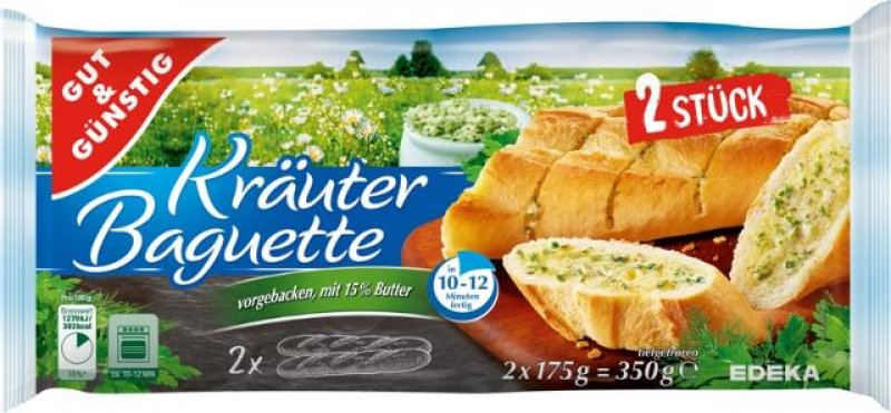 Baguette Kräuter Gut und Günstig 350 gr.