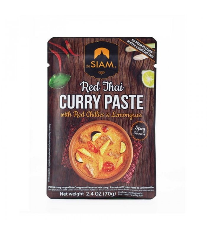6 x SPICY RED CURRY PASTE 70 GR