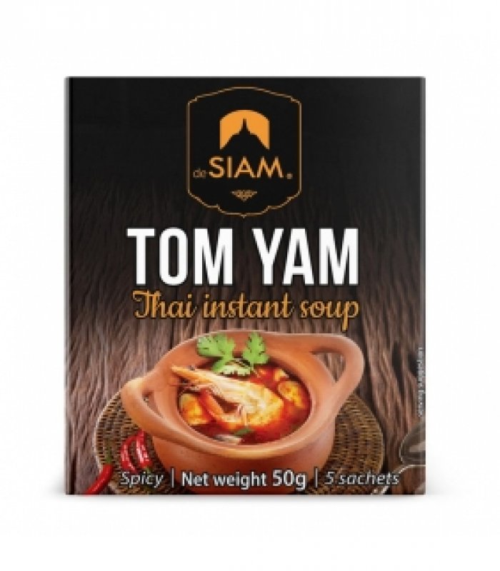 6 x Tom Yam Instant Soup 5 single bags 50 g
