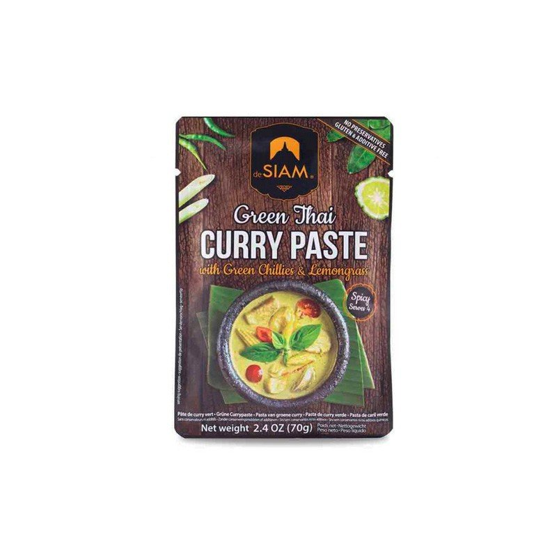 6 x Green curry paste 70 g Desiam