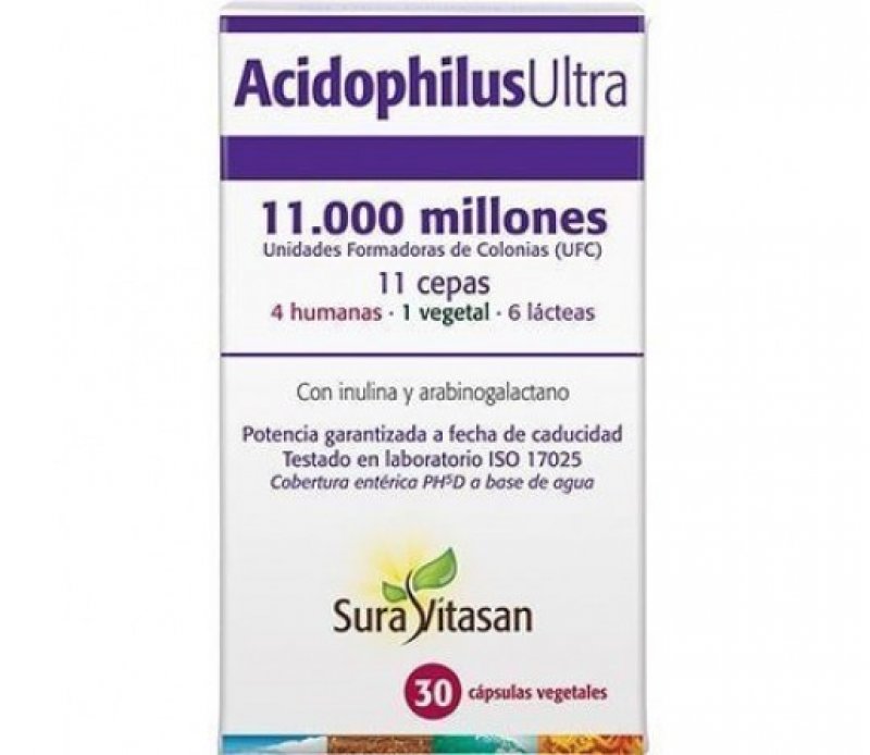 Acidophilus Ultra 30 capsulas 11.000 mill. de UFC