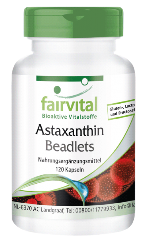Astaxanthin Beadlets mikroverkapselt - 120 Kapseln