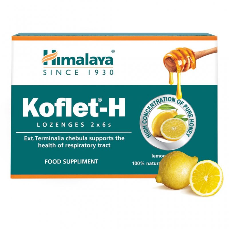 Koflet-H Lemon Himalaya Lozenges 2x6