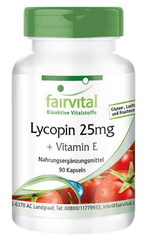 Lycopin 25 mg mit Vitamin E - 90 Kapseln