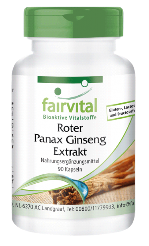 Red Panax Ginseng with B5 - 90 tablets