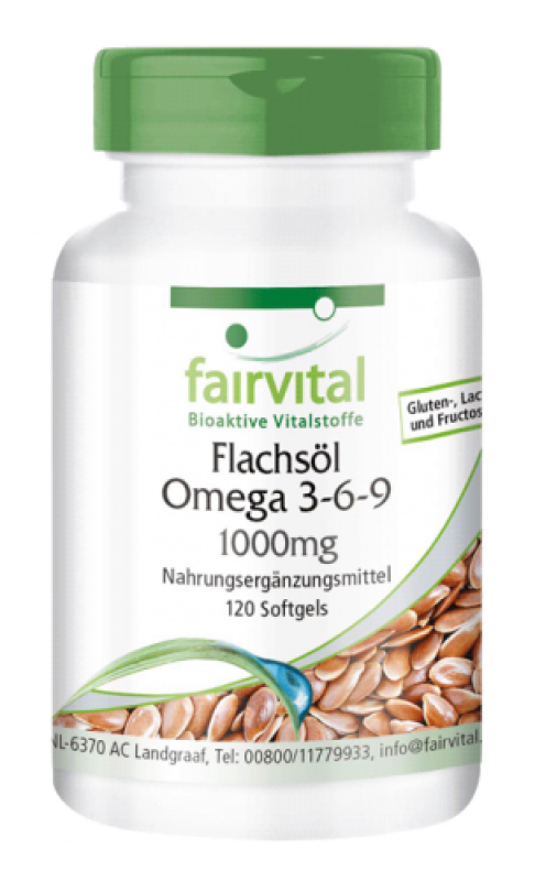 Flax Oil Linseed Oil Omega 3-6-9 - 120 Softgels