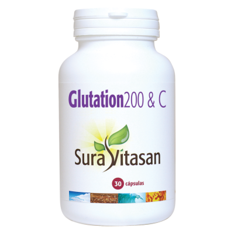 Glutatión 200 y Vitamina C 30 cápsulas