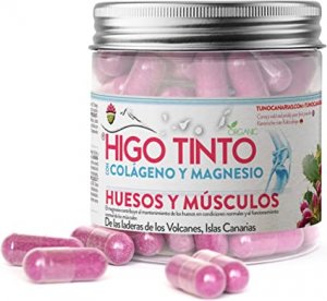 HIGO TINTO Canary Red Prickly Pear Powder with Marine Collagen and Magnesium 90 capsules